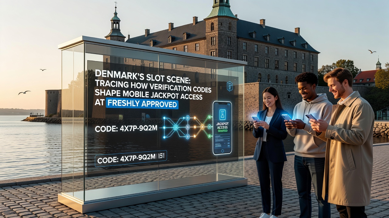Mobilgrænseflade med verificeringskode input på en dansk spilleautomat platform